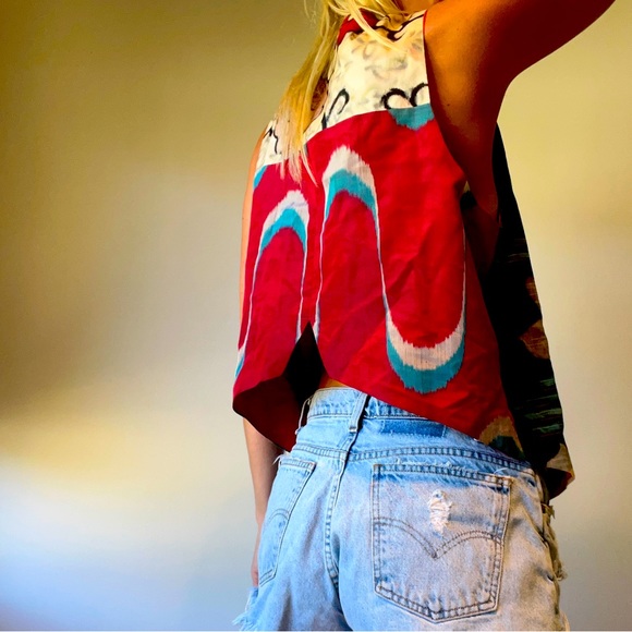 Vintage Japanese Kimono Vest - Picture 6 of 7